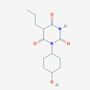 molecular formula C13H20N2O4 B14701997 1-(4-Hydroxycyclohexyl)-5-propylbarbituric acid CAS No. 21330-84-7