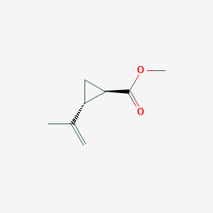 molecular formula C8H12O2 B14702023 methyl (1R,2R)-2-prop-1-en-2-ylcyclopropane-1-carboxylate CAS No. 15143-59-6