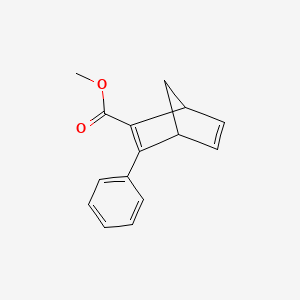 molecular formula C15H14O2 B14702027 Methyl 3-phenylbicyclo[2.2.1]hepta-2,5-diene-2-carboxylate CAS No. 24161-43-1