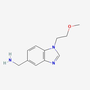 (1-(2-methoxyethyl)-1H-benzo[d]imidazol-5-yl)methanamine