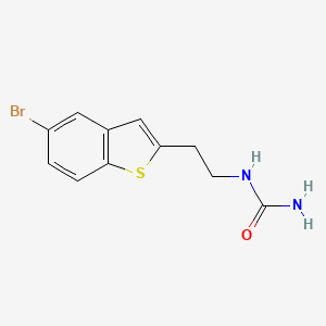 molecular formula C11H11BrN2OS B14702051 Urea, (2-(5-bromobenzo(b)thien-2-yl)ethyl)- CAS No. 23799-96-4