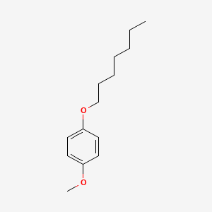 molecular formula C14H22O2 B14702055 Benzene, 1-(heptyloxy)-4-methoxy- CAS No. 20743-97-9