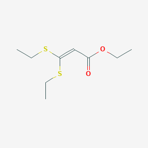 molecular formula C9H16O2S2 B14702056 Ethyl 3,3-bis(ethylsulfanyl)prop-2-enoate CAS No. 18224-54-9