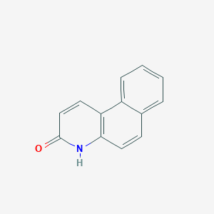 molecular formula C13H9NO B14702066 Benzo[f]quinolin-3(4H)-one CAS No. 23981-08-0