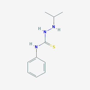 molecular formula C10H15N3S B14702105 Hydrazinecarbothioamide, 2-(1-methylethyl)-N-phenyl- CAS No. 21076-38-0