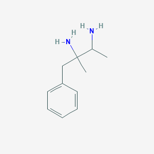 molecular formula C11H18N2 B14702142 2-Methyl-1-phenylbutane-2,3-diamine CAS No. 25323-76-6