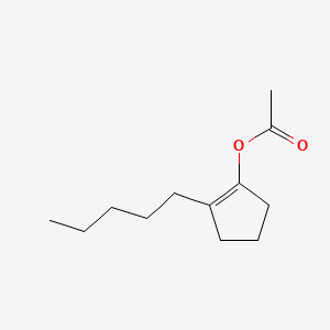 molecular formula C12H20O2 B14702150 1-Acetoxy-2-pentylcyclopentene CAS No. 24851-93-2