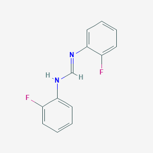 molecular formula C13H10F2N2 B14702163 N,N'-Bis(2-fluorophenyl)methanimidamide CAS No. 18464-34-1