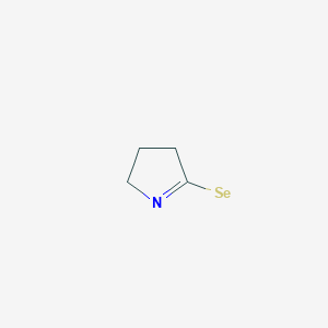 molecular formula C4H6NSe B14702164 Pyrrolidine-2-selone CAS No. 23164-74-1