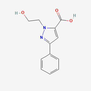 1-(2-hydroxyethyl)-3-phenyl-1H-pyrazole-5-carboxylic acid