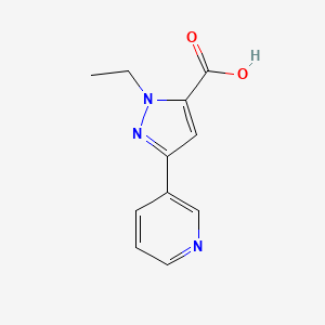 1-ethyl-3-(pyridin-3-yl)-1H-pyrazole-5-carboxylic acid