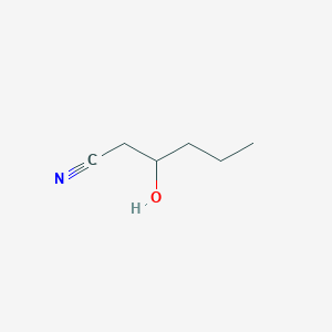 molecular formula C6H11NO B14702223 3-Hydroxyhexanenitrile CAS No. 24951-13-1