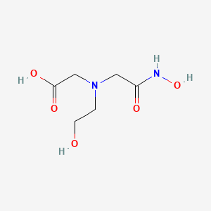 molecular formula C6H12N2O5 B14702245 Glycine, N-((hydroxycarbamoyl)methyl)-N-(2-hydroxyethyl)- CAS No. 27371-39-7