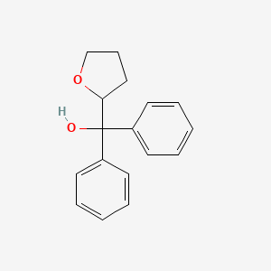 molecular formula C17H18O2 B14702264 Oxolan-2-yl(diphenyl)methanol CAS No. 25330-02-3