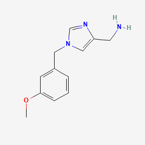 (1-(3-methoxybenzyl)-1H-imidazol-4-yl)methanamine