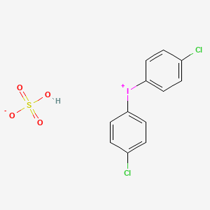 molecular formula C12H9Cl2IO4S B14702292 Bis(4-chlorophenyl)iodanium hydrogen sulfate CAS No. 15269-35-9