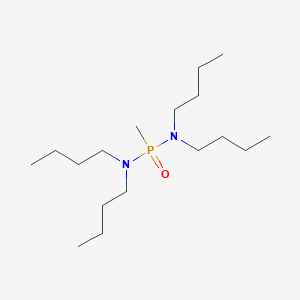 molecular formula C17H39N2OP B14702305 N,N,N',N'-Tetrabutyl-P-methylphosphonic diamide CAS No. 26348-77-6