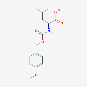 molecular formula C15H21NO5 B14702345 N-{[(4-Methoxyphenyl)methoxy]carbonyl}-L-leucine CAS No. 23234-83-5