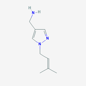 [1-(3-methylbut-2-en-1-yl)-1H-pyrazol-4-yl]methanamine