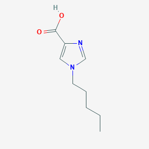 molecular formula C9H14N2O2 B1470236 1-pentyl-1H-imidazole-4-carboxylic acid CAS No. 1422023-46-8