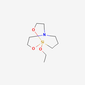 molecular formula C9H19NO3Si B14702408 2,8-Dioxa-5-aza-1-silabicyclo[3.3.3]undecane, 1-ethoxy- CAS No. 17874-03-2