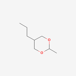 molecular formula C8H16O2 B14702419 cis-2-Methyl-5-propyl-1,3-dioxane CAS No. 22645-28-9