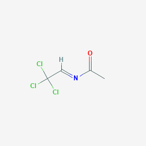 molecular formula C4H4Cl3NO B14702445 N-[(1E)-2,2,2-Trichloroethylidene]acetamide CAS No. 26404-44-4