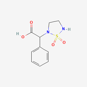 molecular formula C10H12N2O4S B1470246 2-(1,1-Dioxido-1,2,5-thiadiazolidin-2-yl)-2-phenylacetic acid CAS No. 1367713-06-1