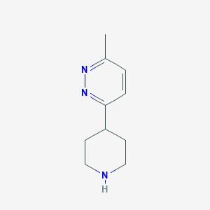 molecular formula C10H15N3 B1470247 3-Methyl-6-(piperidin-4-yl)pyridazine CAS No. 1514541-87-7
