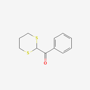 molecular formula C11H12OS2 B14702504 2-Benzoyl-1,3-dithiane CAS No. 21504-07-4