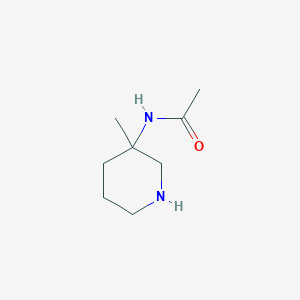 molecular formula C8H16N2O B1470251 N-(3-Methylpiperidin-3-yl)acetamide CAS No. 1231244-40-8