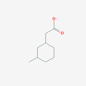 molecular formula C9H15O2- B14702539 (3-Methylcyclohexyl)acetate CAS No. 22597-21-3