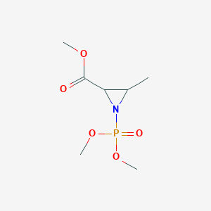 molecular formula C7H14NO5P B14702591 Methyl 1-(dimethoxyphosphoryl)-3-methylaziridine-2-carboxylate CAS No. 27284-37-3