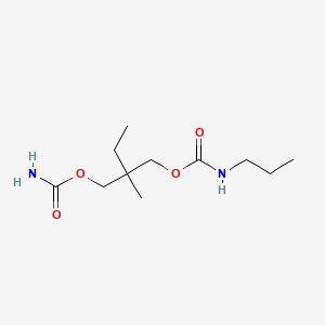 molecular formula C11H22N2O4 B14702618 2-Ethyl-2-methyl-1,3-propanediol carbamate propylcarbamate CAS No. 25384-69-4