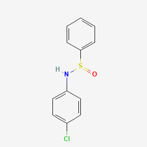 molecular formula C12H10ClNOS B14702624 N-(4-Chlorophenyl)benzenesulfinamide CAS No. 14934-02-2
