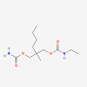 molecular formula C12H24N2O4 B14702667 2-Butyl-2-methyl-1,3-propanediol carbamate ethylcarbamate CAS No. 25385-01-7