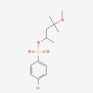molecular formula C13H19BrO4S B14702677 Benzenesulfonic acid, p-bromo-, 4-methoxy-4-methyl-2-pentyl ester CAS No. 23453-98-7
