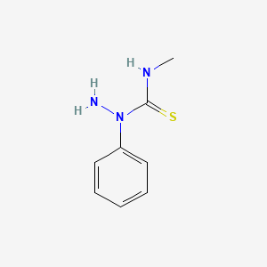 molecular formula C8H11N3S B14702694 N-Methyl-1-phenylhydrazine-1-carbothioamide CAS No. 21076-10-8
