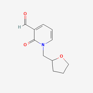 2-Oxo-1-((tetrahydrofuran-2-yl)methyl)-1,2-dihydropyridine-3-carbaldehyde