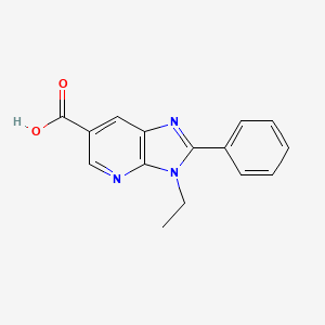 3-Ethyl-2-phenyl-3H-imidazo[4,5-b]pyridine-6-carboxylic acid