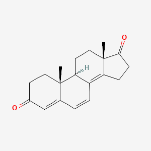 molecular formula C19H22O2 B14702752 Androsta-4,6,8(14)-triene-3,17-dione CAS No. 23970-99-2