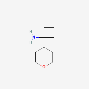 1-(Oxan-4-yl)cyclobutan-1-amine