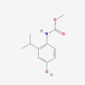 molecular formula C11H15NO3 B14702782 Methyl [4-hydroxy-2-(propan-2-yl)phenyl]carbamate CAS No. 22658-02-2