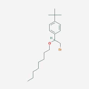 molecular formula C20H33BrO B14702783 alpha-(Bromomethyl)-p-tert-butylbenzyl octyl ether CAS No. 21270-06-4