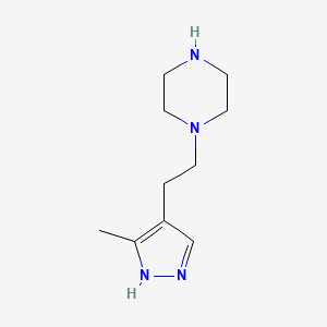 1-(2-(3-methyl-1H-pyrazol-4-yl)ethyl)piperazine