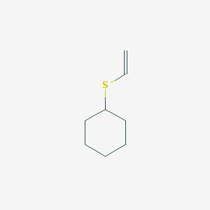 molecular formula C8H14S B14702839 Cyclohexane, (ethenylthio)- CAS No. 18888-48-7