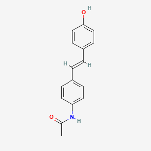 molecular formula C16H15NO2 B14702852 trans-4'-Hydroxy-4-acetamidostilbene CAS No. 23784-25-0