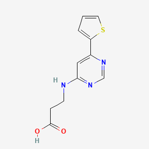 3-{[6-(Thiophen-2-yl)pyrimidin-4-yl]amino}propanoic acid