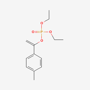 molecular formula C13H19O4P B14702890 Diethyl 1-(4-methylphenyl)ethenyl phosphate CAS No. 18276-76-1