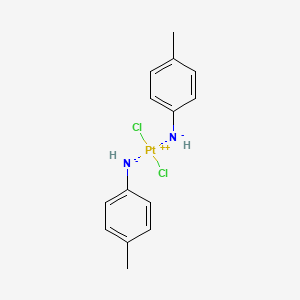 molecular formula C14H16Cl2N2Pt B14702896 Dichloroplatinum(2+);(4-methylphenyl)azanide CAS No. 21219-33-0